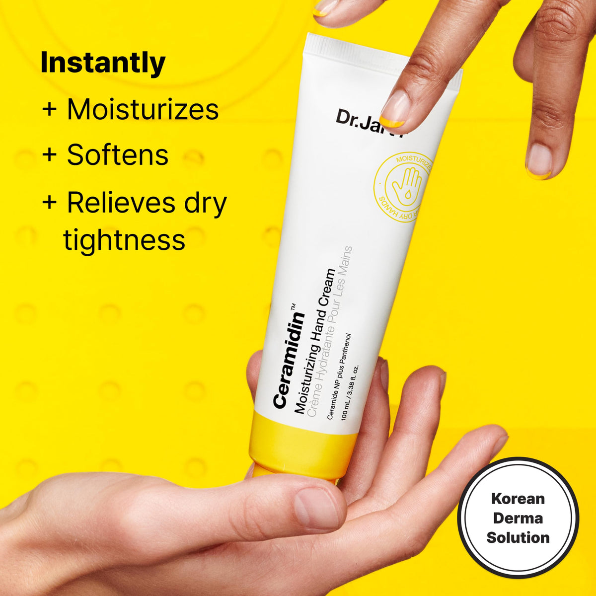 Dr.Jart+ cream texture close-up demonstrating silky, fast-absorbing hydration