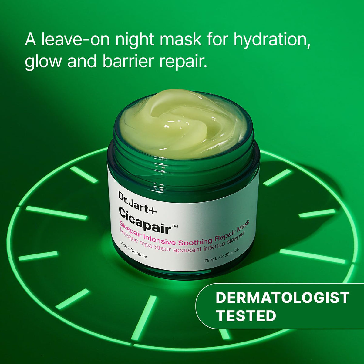 Dr.Jart+ gel texture close-up demonstrating lightweight hydration and absorbency benefit