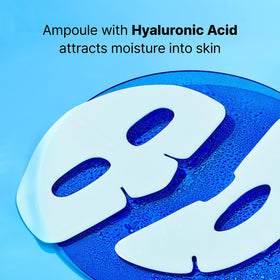Dr.Jart+ mask applied on model demonstrating cooling effect and instant skin refresh