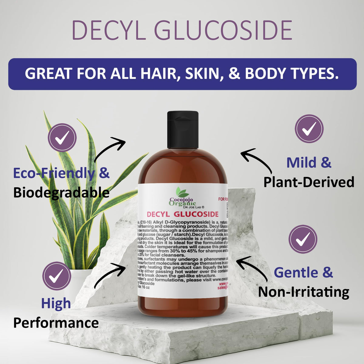 Dr Joe Lab clear viscous texture close-up illustrating easy blending into formulas