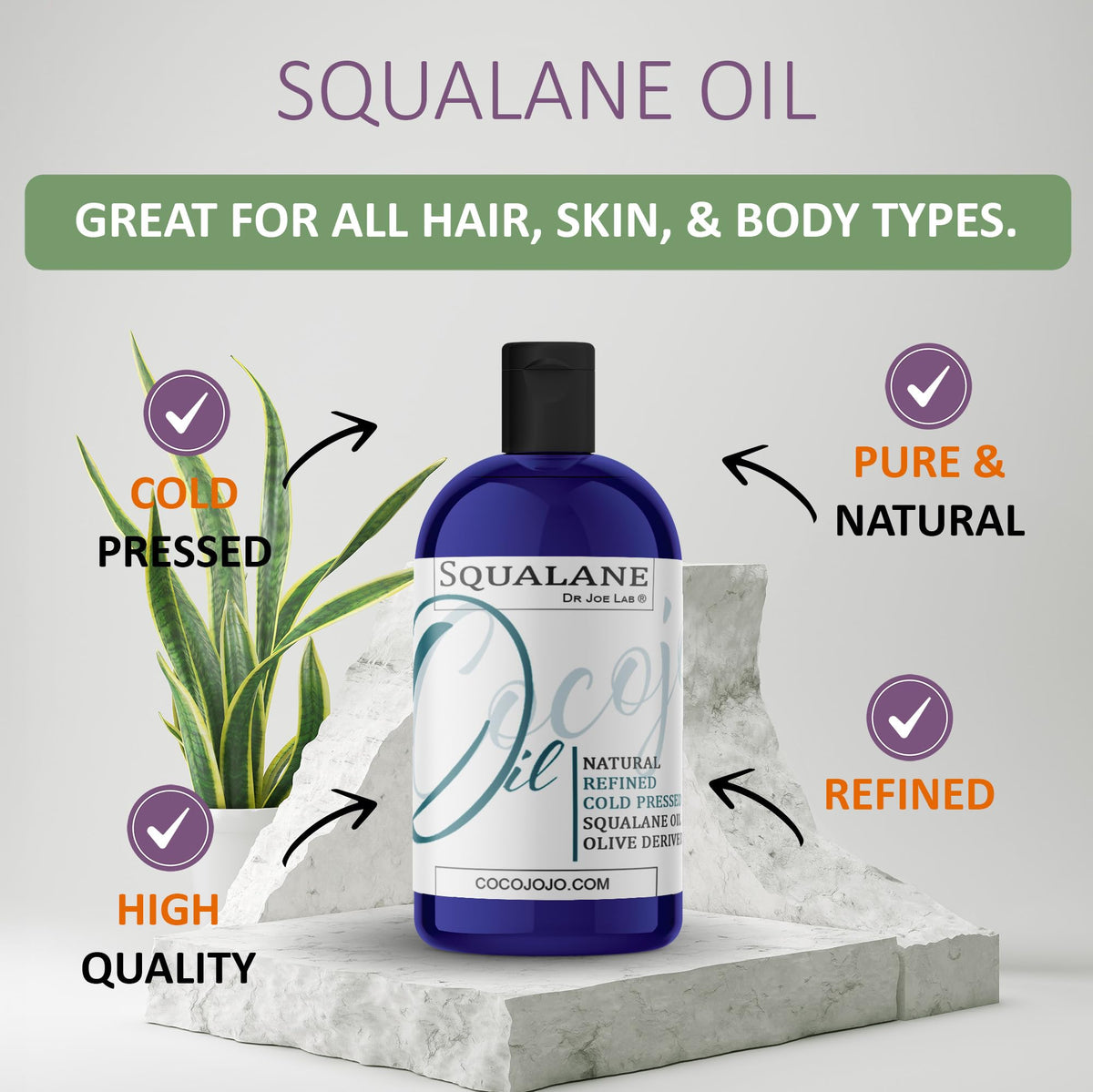 Dr Joe Lab squalane pouring to show silky lightweight texture and fast absorption