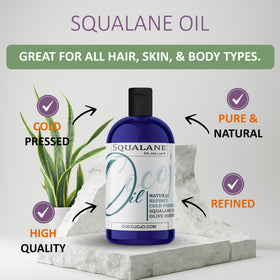 Dr Joe Lab squalane pouring to show silky lightweight texture and fast absorption