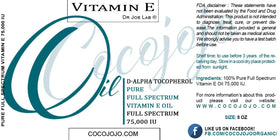 Dr Joe Lab dropper dispensing vitamin E oil for precise application