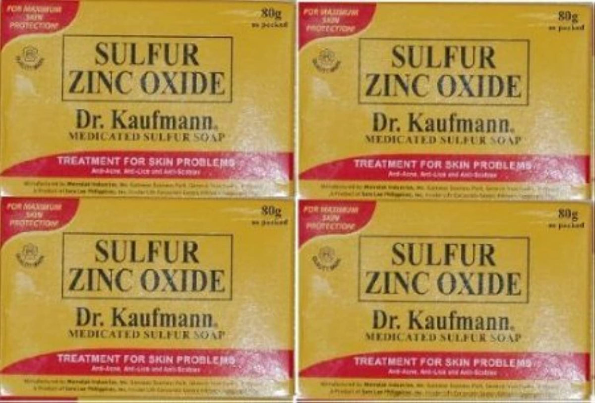 Dr. Kaufmann front packaging showing four wrapped bars and ingredient callouts