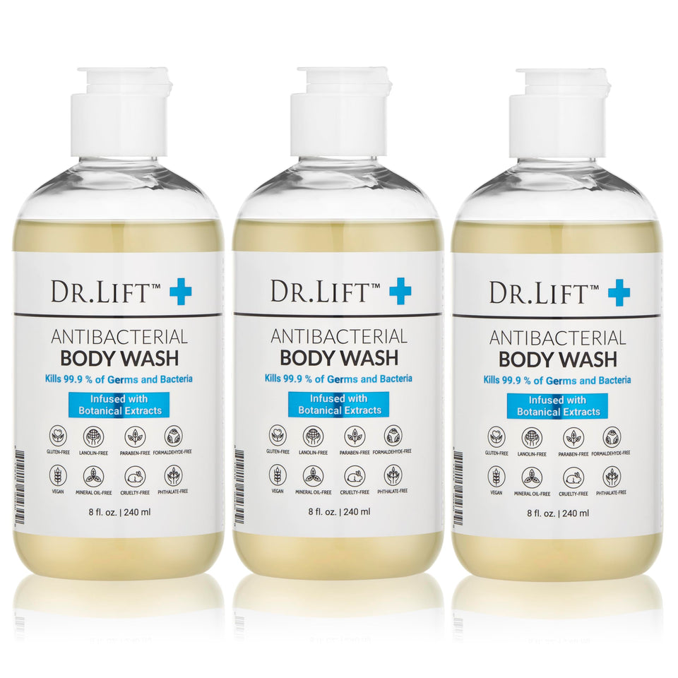 DR. LIFT three-pack front packaging showing label and size, clear product identity and convenience