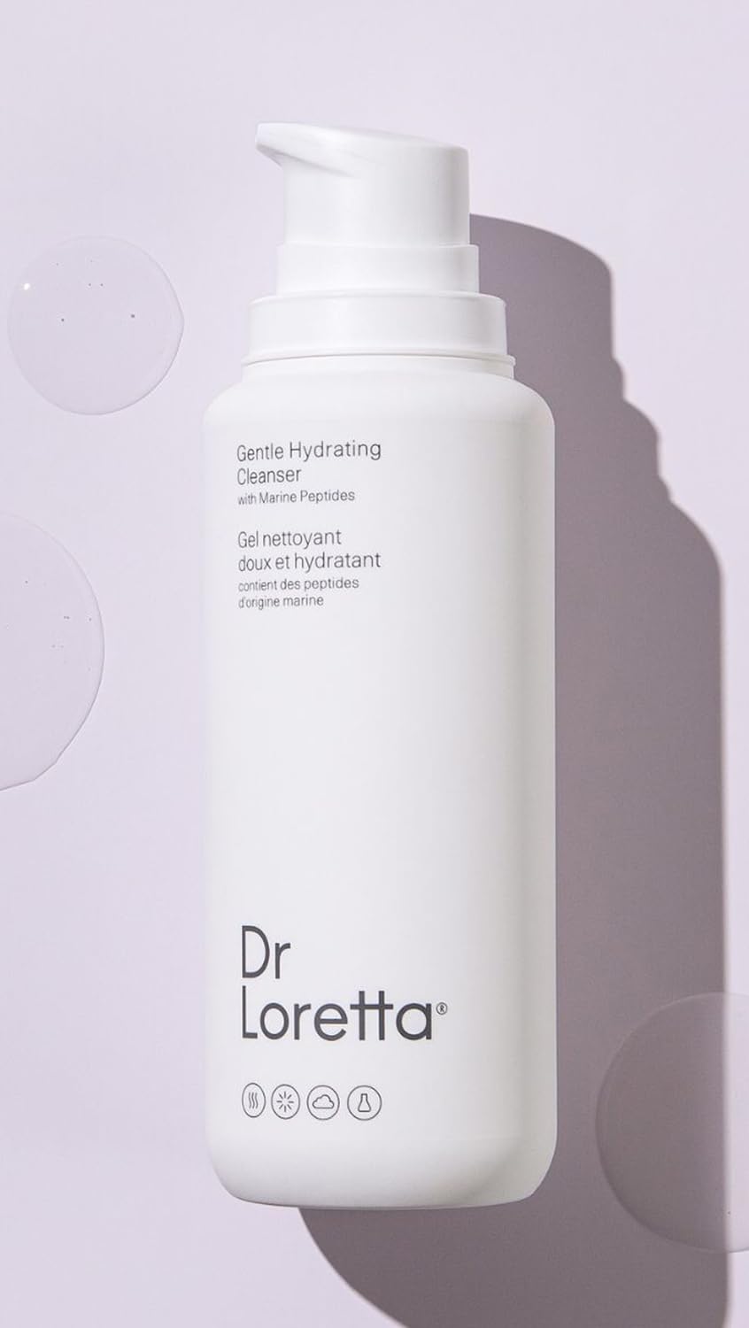 Dr. Loretta bottle on bathroom counter in lifestyle setting suggesting daily ritual