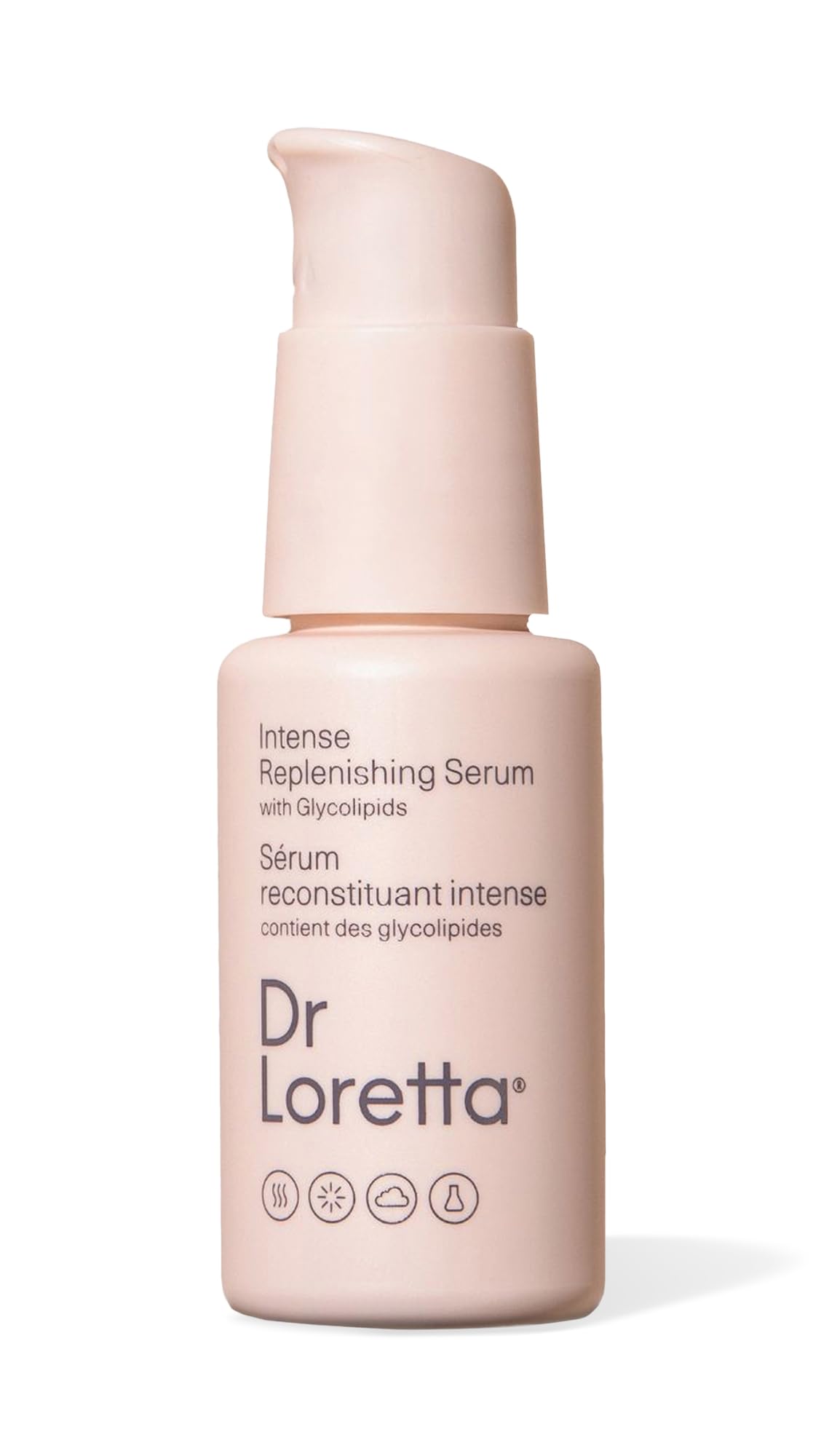 Dr. Loretta serum front packaging showing bottle and label for clear identification and trust