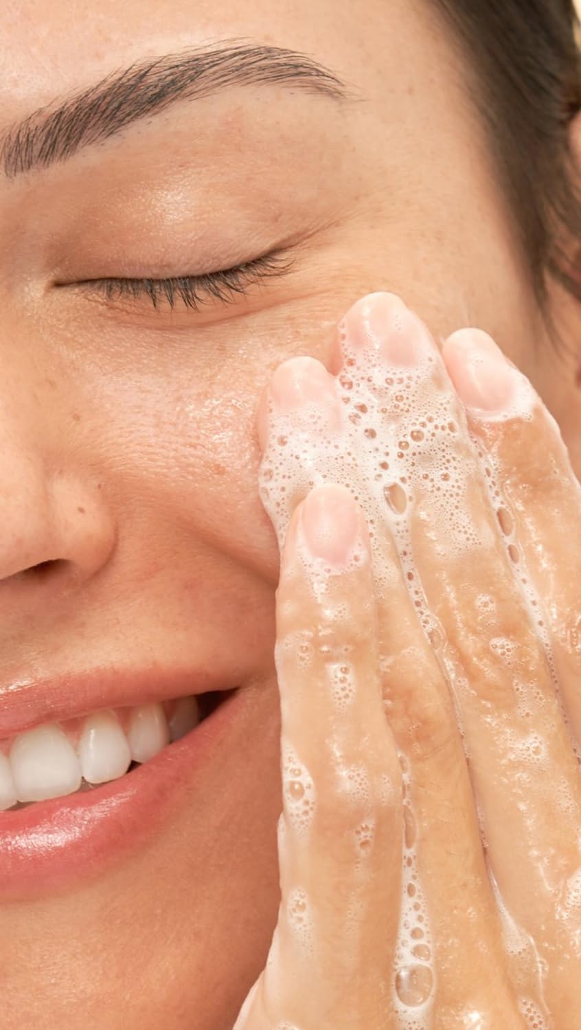 Dr. Loretta being massaged onto face, illustrating gentle cleansing and comfort