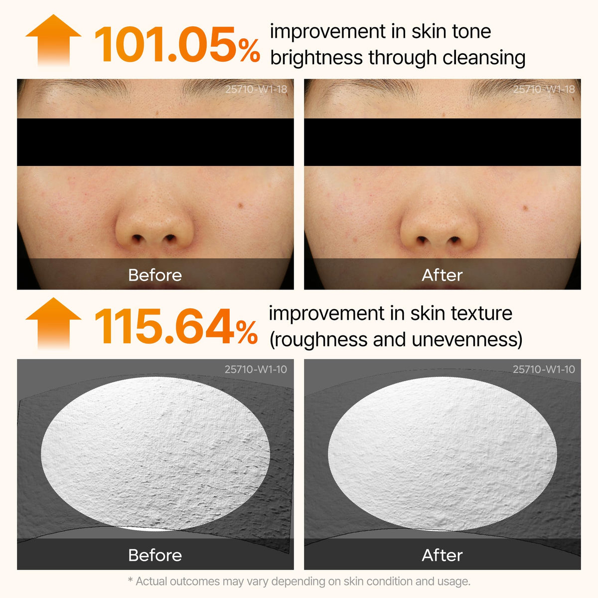 Dr.Melaxin serum applied on hand demonstrating coverage and absorbency