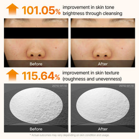 Dr.Melaxin serum applied on hand demonstrating coverage and absorbency