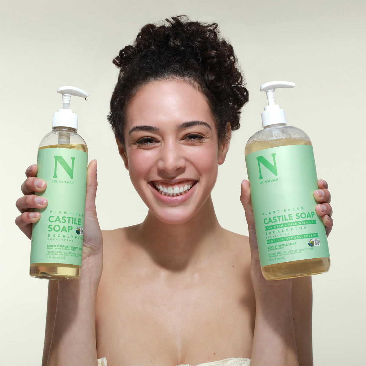 Dr. Natural dilution mixed in a refill bottle for versatile household use