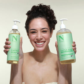 Dr. Natural dilution mixed in a refill bottle for versatile household use