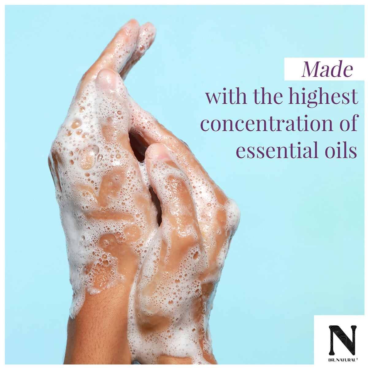 Dr. Natural pump dispensing soap, convenient for daily use