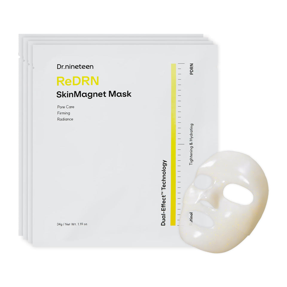 Dr.nineteen mask front packaging showing product branding and benefits