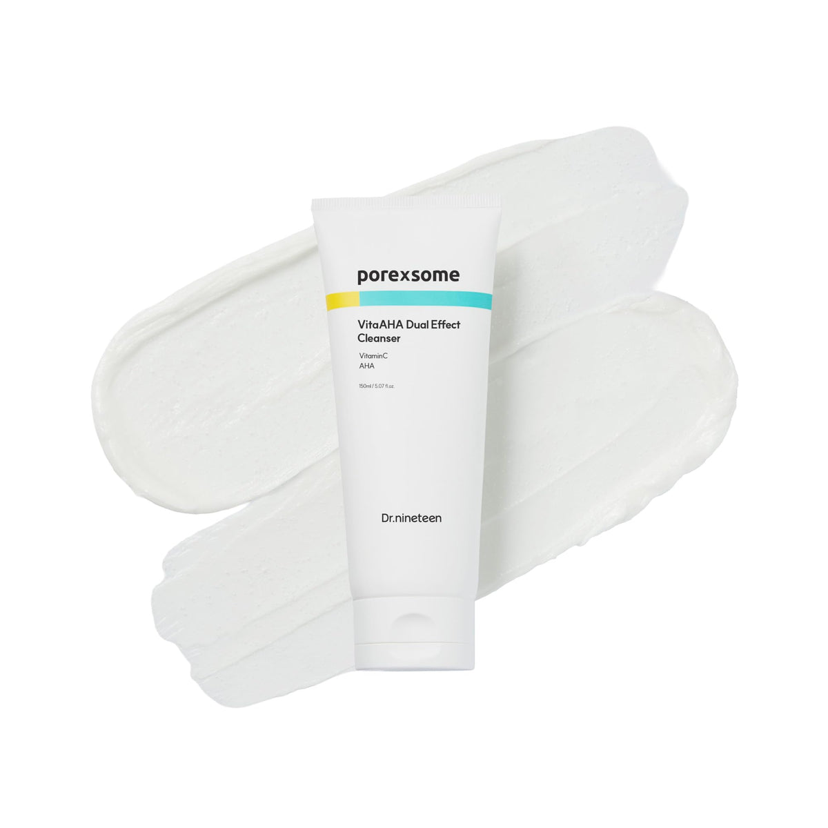 Dr.nineteen front packaging showing cleanser and benefits