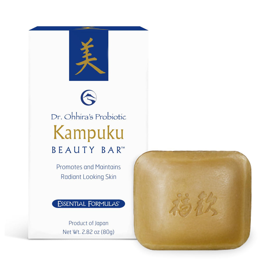 DR. OHHIRA'S PROBIOTICS front packaging showing two bars, highlighting gentle probiotic care