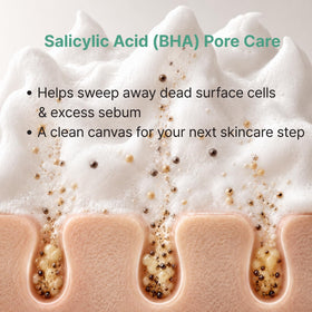 Dr. Oracle ingredients label closeup showing salicylic acid for targeted cleansing