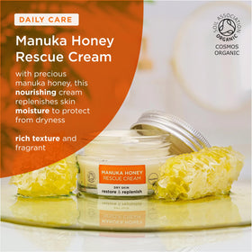 Dr. Organic open jar revealing creamy texture for deep hydration