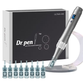 Dr Pen front view showing pen design and ergonomic grip benefit of comfortable control