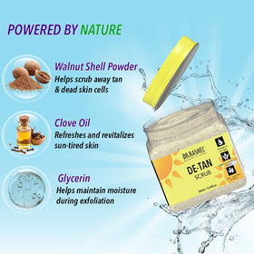 DR.RASHEL cloves and walnut ingredient display highlighting natural exfoliants