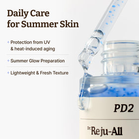 Dr.Reju-All serum wiped on skin showing fast absorption and smoothing benefit