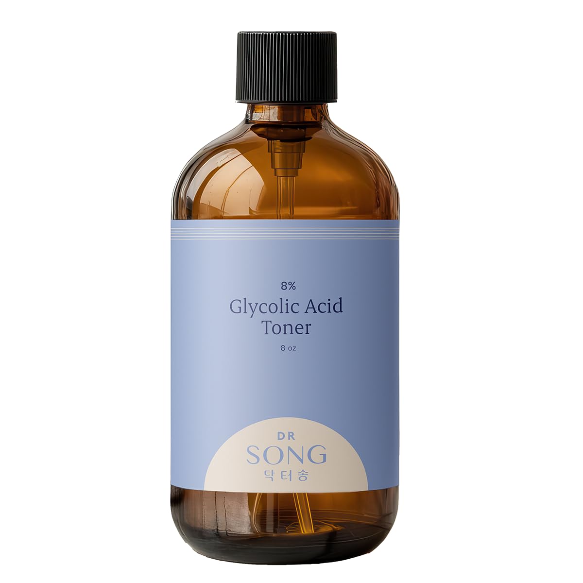 Dr Song front bottle showing label and clear toner for gentle exfoliation
