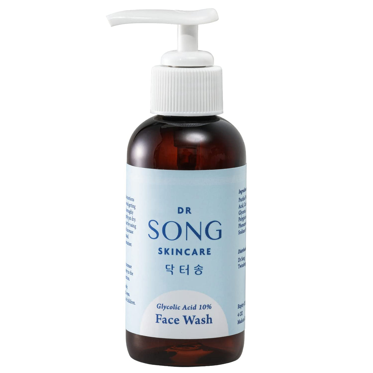 Dr Song front packaging showing bottle and labeling, communicates lab-grade formula benefit