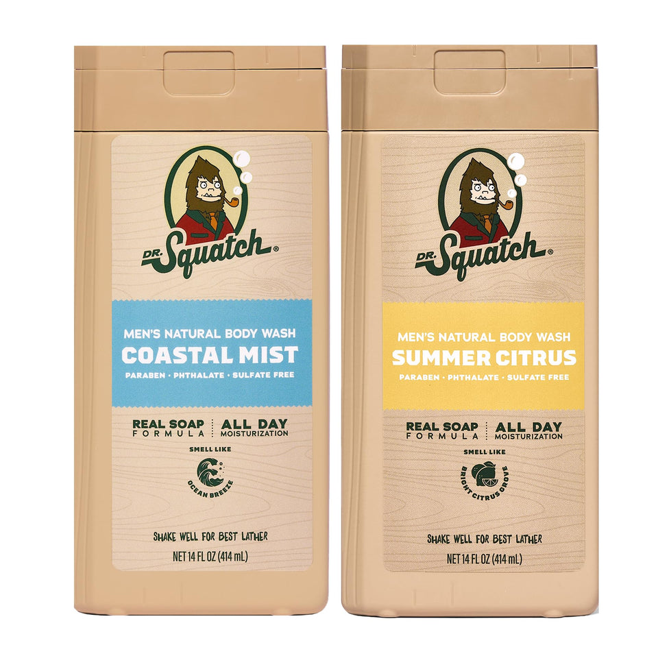Dr. Squatch front packaging showing both scent bottles and value