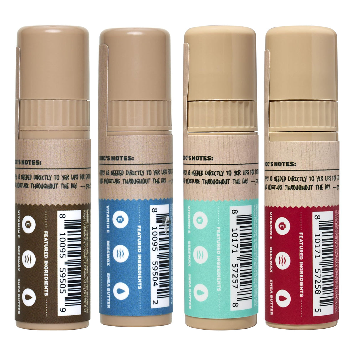 Dr. Squatch four scents arranged outdoors conveying versatile everyday and outdoor use