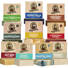 Dr. Squatch front packaging 10-pack showing assortment and variety