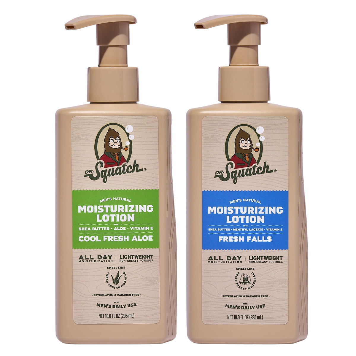 Dr. Squatch front bottle Cool Fresh Aloe shows clean packaging and quick hydration