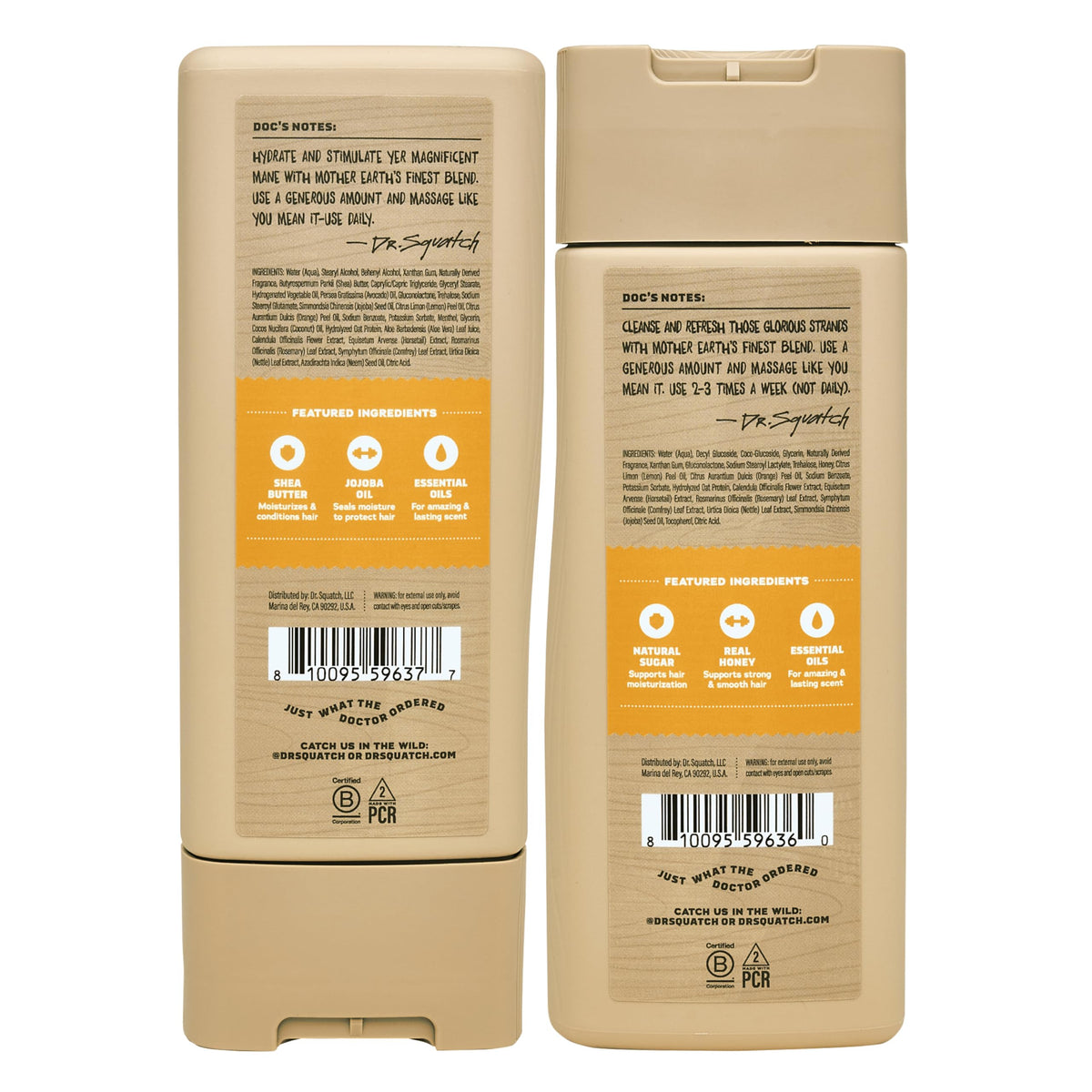 Dr. Squatch in-shower use lifestyle image showing refreshed hair benefit