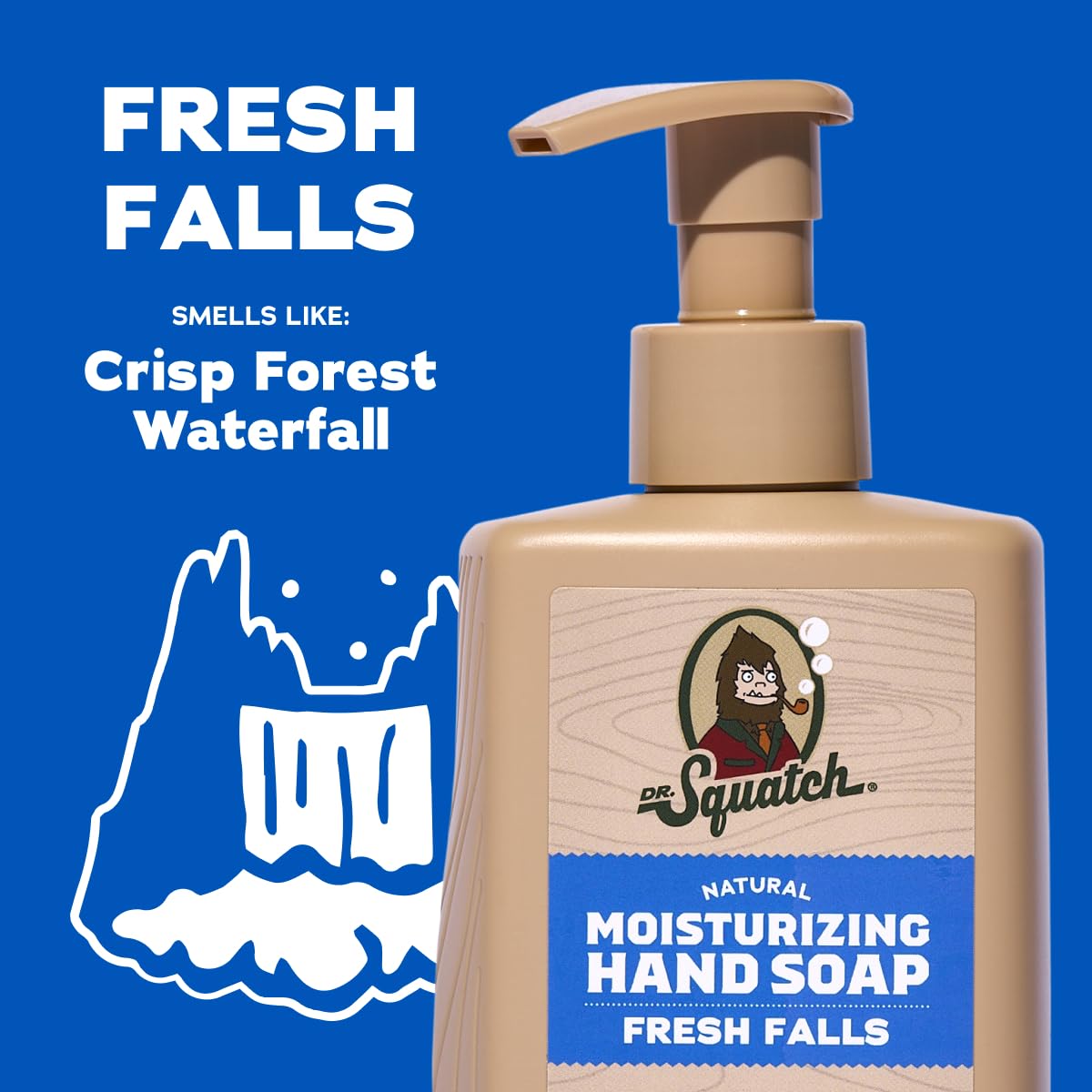 Dr. Squatch thick lather texture on hands showing moisturizing foam for effective cleaning