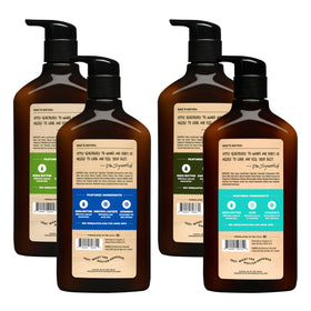 Dr. Squatch bottle next to hand to show 10 fl oz size and travel-friendly capacity