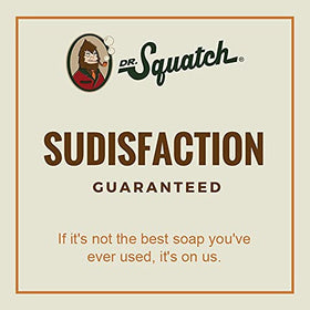 Dr. Squatch bar staged in bathroom showing everyday grooming use
