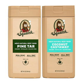 Dr. Squatch bottle front packaging showing bold scent and benefits