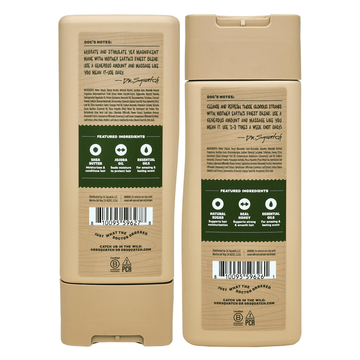 Dr. Squatch conditioner cream close-up highlighting moisture and softness