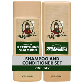 Dr. Squatch front packaging showing Pine Tar scent and natural benefits