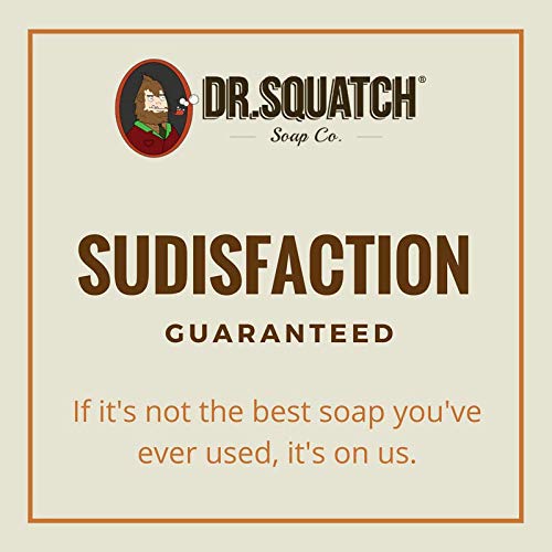 Dr. Squatch lather in hand demonstrating cleansing and softening