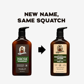 Dr. Squatch lotion texture close-up highlighting smooth, non-greasy absorption benefit