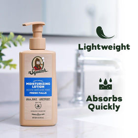 Dr. Squatch pump-top dispensing lotion for easy, mess-free application benefit