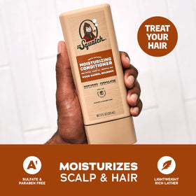 Dr. Squatch shampoo pouring to reveal gentle lather and non-stripping texture