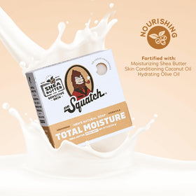 Dr. Squatch shea butter ingredient visual emphasizing deep hydration benefits