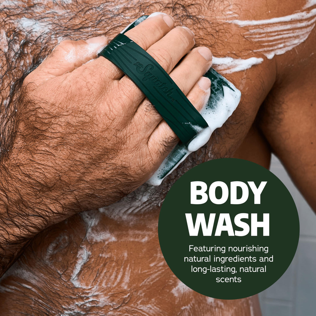 Dr. Squatch products next to travel items showing compact, travel-friendly sizes