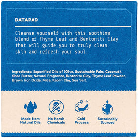 Dr. Squatch soap bar in hand showing scale and ease-of-use benefit