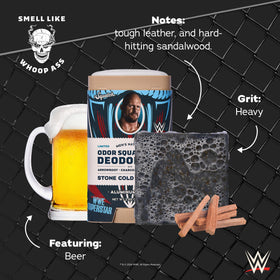 Dr. Squatch Stone Cold Stunner soap close-up showing texture and rugged scent