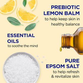 Dr Teal's back label with ingredients list for transparent product details