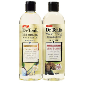 Dr Teal's front packaging showing both oils and gift set appeal