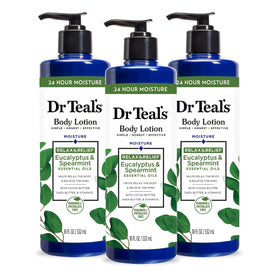 Dr Teal's front packaging showing product and scent benefits
