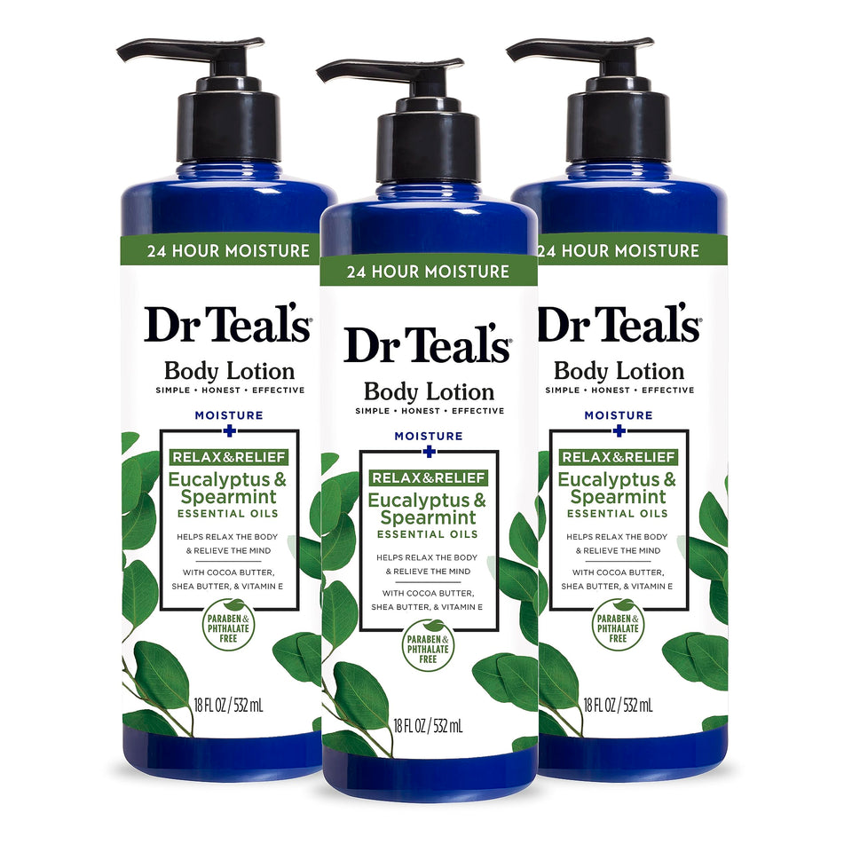 Dr Teal's front packaging showing product and scent benefits